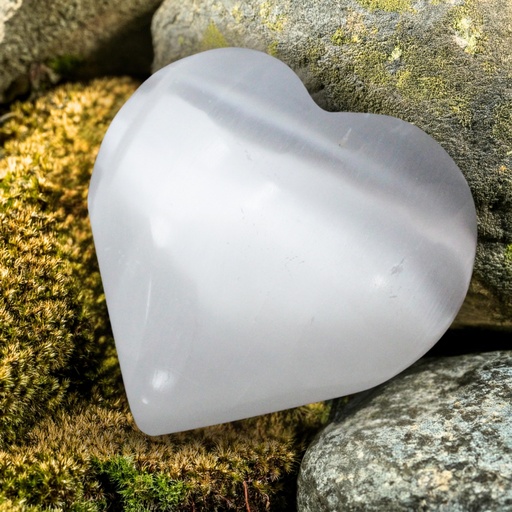 [SelW-09] Corazón Selenita - 5-6 cm