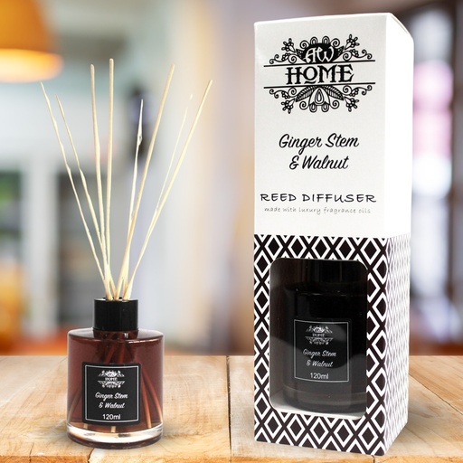 [RDHF-10] Difusor aromático 120ml - jengibre y nuez