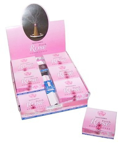 [EID-33] Incienso Fresh Rose Dhoop Conos