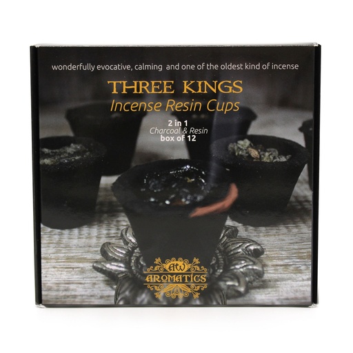 [Rcup-02] Caja de 12 Copas de Resina - Tres Reyes