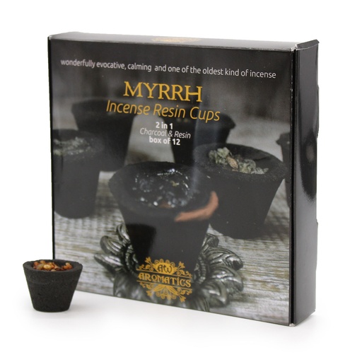 [Rcup-03] Caja de 12 Copas de resina - Mirra