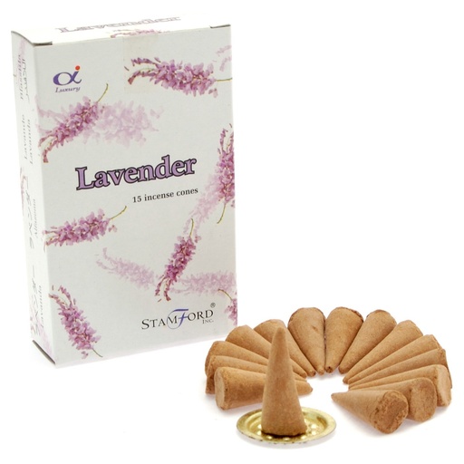 [StamC-02] Conos de incienso de lavanda