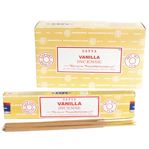 [iSatya-10] Varillas de Incienso Satya 15gm - Vanilla