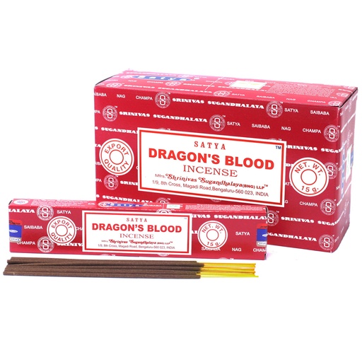 [iSatya-16] Varillas de Incienso Satya 15gm - Sangre de dragón