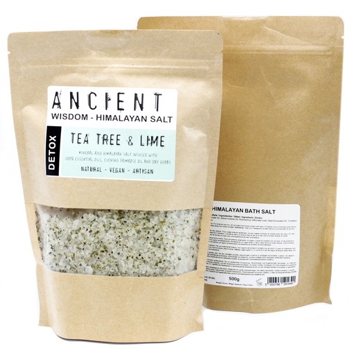 [HBathS-04] Mezcla de sal de baño del Himalaya - 500 g - Desintoxicación