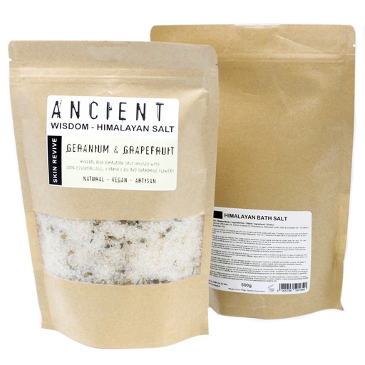 [HBathS-05] Mezcla de sal de baño del Himalaya - 500 g - Piel clara