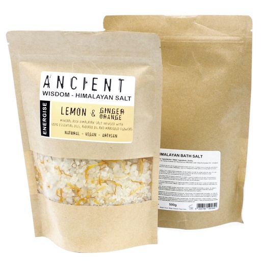 [HBathS-06] Mezcla de sal de baño del Himalaya - 500 g - Energizar