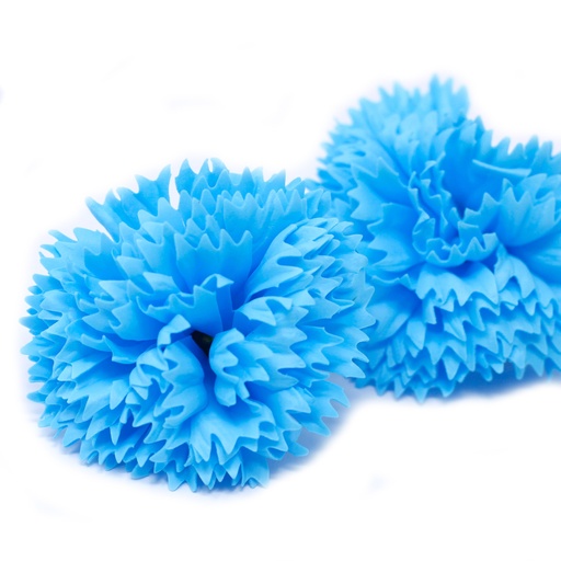 [CSFH-43] Flor de Jabón Manualidades - claveles - azul