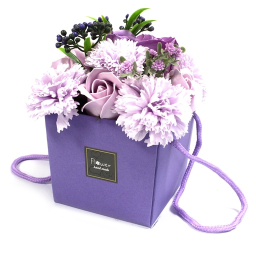 [LSF-03] Bouquet Flores Jabón-Rosas y Morado