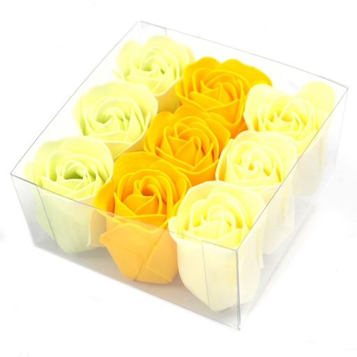 [LSF-10] Set de 9 flores de Jabón - rosas primavera