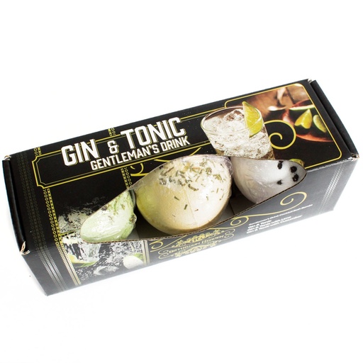 [CBB-01] Set de 3 bombas de baño gin & tonic