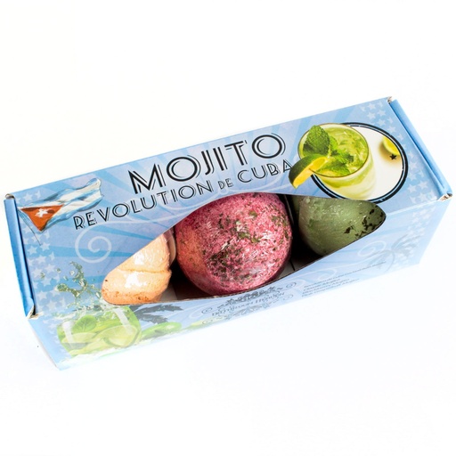 [CBB-04] Set de 3 bombas de baño mojito