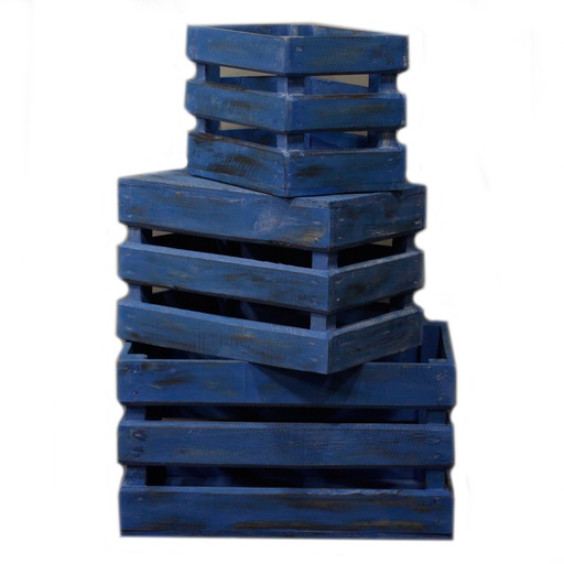 [RDS-153] Caja de frutas set de 3 - Azul