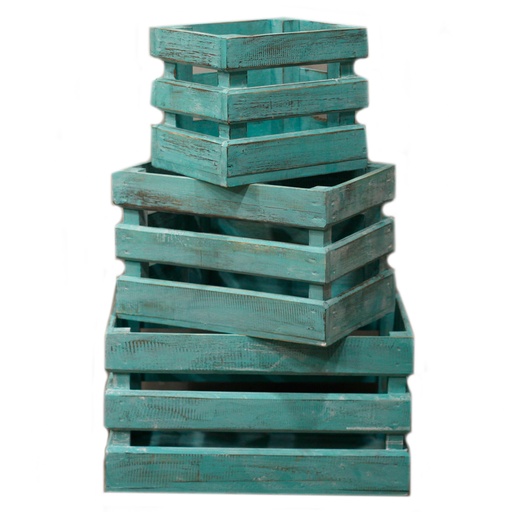[RDS-154] Caja de frutas set de 3 - Verde