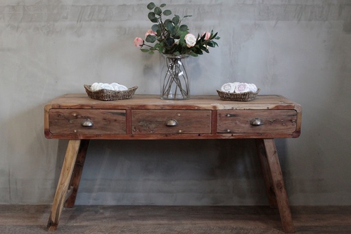 [ACShop-02] Mesa consola - Madera reciclada - 150x50x80cm
