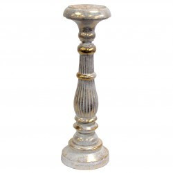 [Vinstics-01] Soporte de vela grande - Oro blanco