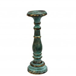 [Vinstics-05] Soporte de velas medianas - Turquois Gold