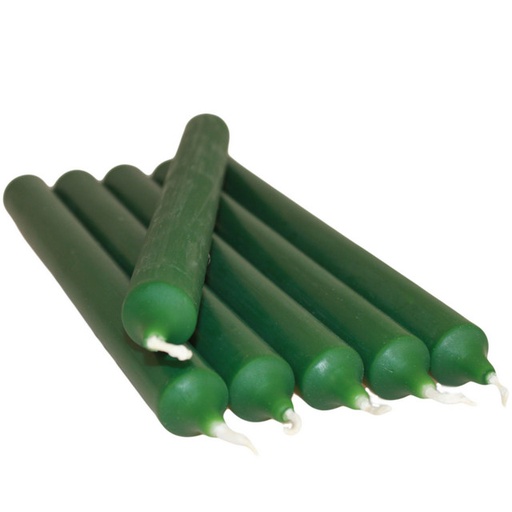 [DCBulk-06] Verde Oscuro Velas de la cena a Granel (100)