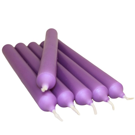 [DCBulk-28] Lavanda Velas de la cena a Granel (100)