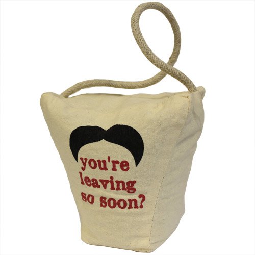 [DoorSt-19] Lrg Algodón en forma de cara - Mustache Leaving?