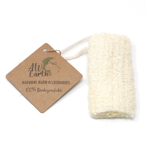 [Scrub-12A] Natural Loofah Scrub on Rope - 5" - 12.7 cm