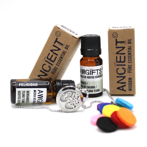[BNDL-04] Conjunto de Collar Difusor y Mezclas de Aceites Esenciales