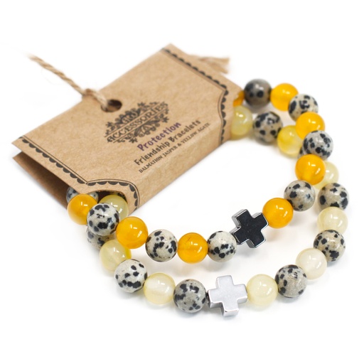 [FGB-04] 2 Pulseras con Piedras Preciosas - Protección
