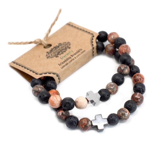 [FGB-06] 2 Pulseras con Piedras Preciosas - Eternidad