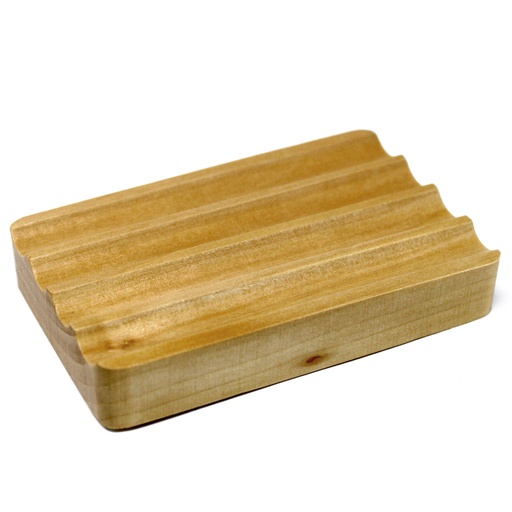 [WSoapD-11] Jabonera de madera Hemu - Acanalada