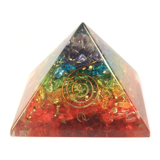 [ORGN-07] Lrg Piramide de Orgonite 70mm - Gemas de Chakra