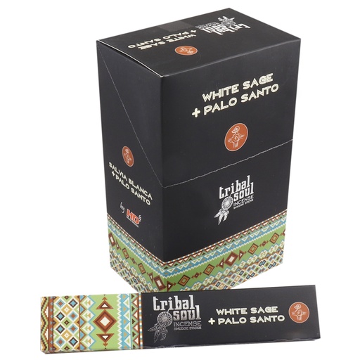 [TribalSi-06] Incienso Tribal Soul - Salvia Blanca + Palo Santo