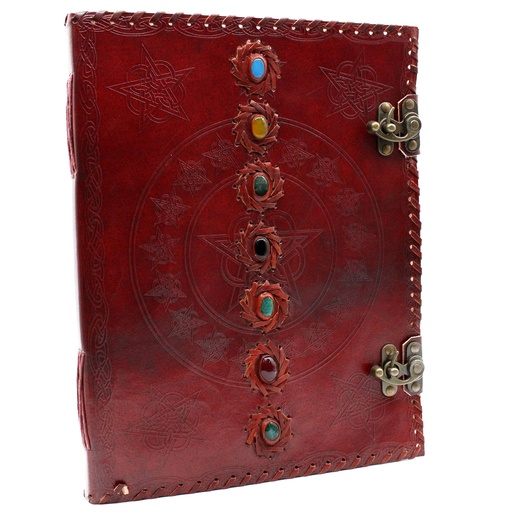 [LBN-20] Huge 7 Chakra Leather Book