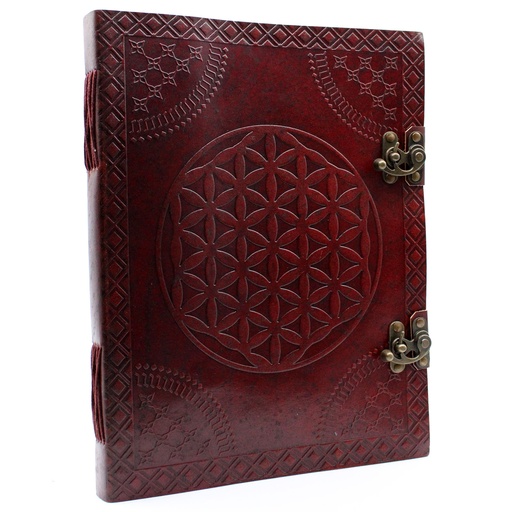 [LBN-22] Huge Flower of Life Leather Book