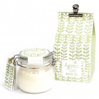[ACKC-20] Velas en Tarro de Vidrio - White Fig