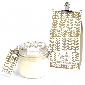 [ACKC-21] Velas en Tarro de Vidrio - Coffee and Walnut