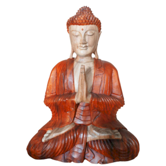 [HCBS-05] Estatua de Buda Tallada a Mano - 30cm Bienvenido