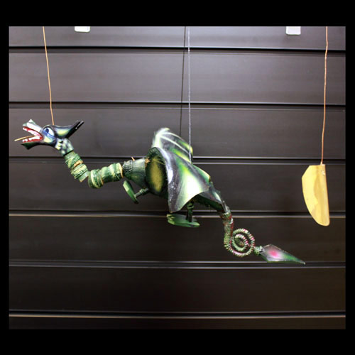 [CocoD-07] Dragón Volador Verde Lrg 46cm