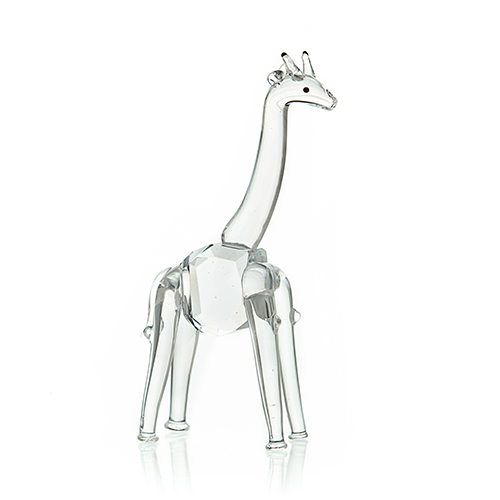 [Tcrystal-57] Figura de cristal - Jirafa - Pequeña