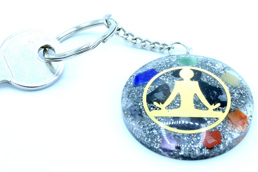 [OrgK-03] Llavero de poder de orgonita - Buddha 7 Chakras