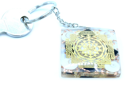 [OrgK-04] Llavero Orgonite Power - Turmalina Protector Hogar