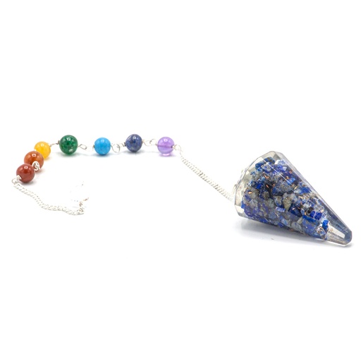 [OrgCP-04] Péndulo de chakra de poder de orgonita - Lapis