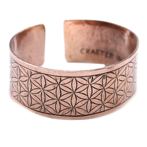 [TMB-02] Pulsera Tibetana de Cobre - Flor de la Vida