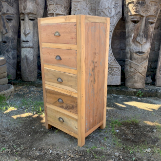 [ACShop-17] Juego alto de 5 cajones - Madera reciclada