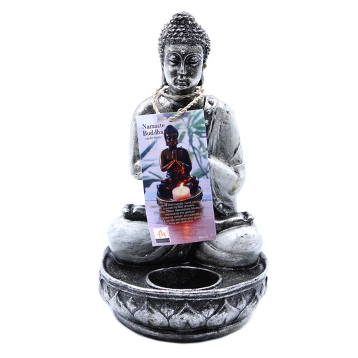 [RBud-10] Buddha Porta Vela- Blanco - Med
