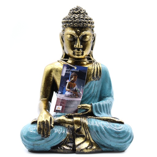 [RBud-11] Verde Azulado y Dorado Buddha - Lrg