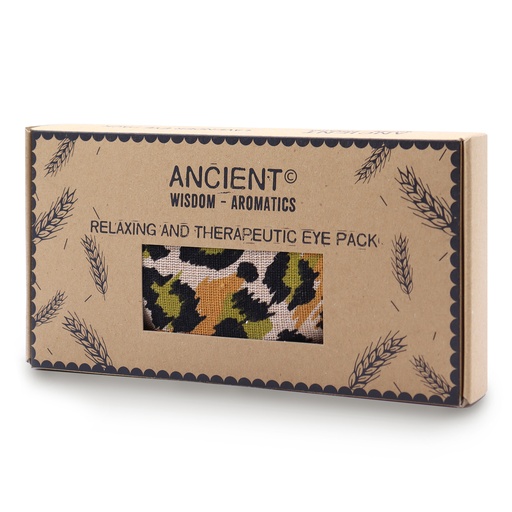 [CEyeP-03] Almohada para los ojos de algodón natural lavanda y juco en caja de regalo - Leonardo Nocturno