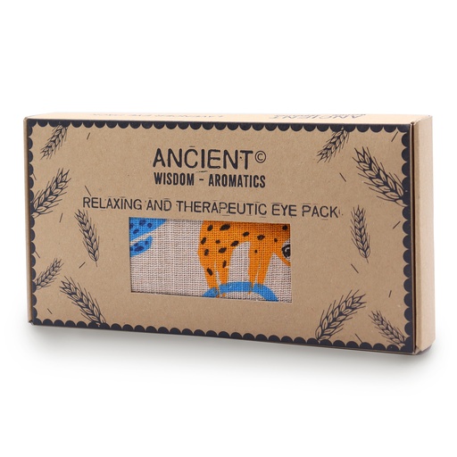 [CEyeP-05] Almohada para los ojos de algodón natural lavanda y juco en caja de regalo - Pereza Perezosa