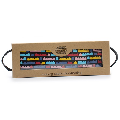 [AWHBL-14] Bolsa de trigo de lavanda de lujo en caja de regalo - Rainbow Clouds