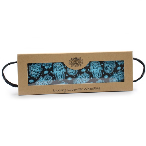 [AWHBL-16] Bolsa de trigo de lavanda de lujo en caja de regalo - Hamsa