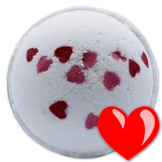 [FBB-02] Bomba de baño de Corazones de Amor - Flores Silvestres